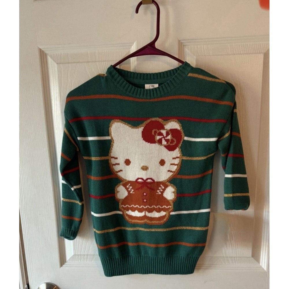 Hello Kitty Gingerbread Holiday Sweater XS ‎ Sanrio Christmas - Picture 3 of 4